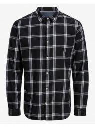 jack&jones πουκαμισο jjegingham twill shirt l/s noos 12181602-black black