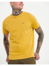 funky buddha essential t-shirt με λαιμόκοψη fbm005-001-04-dirty yellow