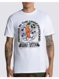 vans rooted sound tee vn0006d0wht1-vnwht white