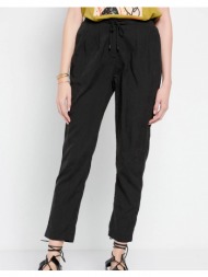 funky buddha casual παντελόνι με ελαστική μέση fbl007-106-02-black black