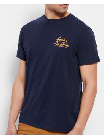 funky buddha t-shirt από οργανικό βαμβάκι με τύπωμα