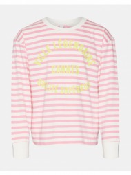 vero moda vmonella stripe top girl 10294465-snow white pink