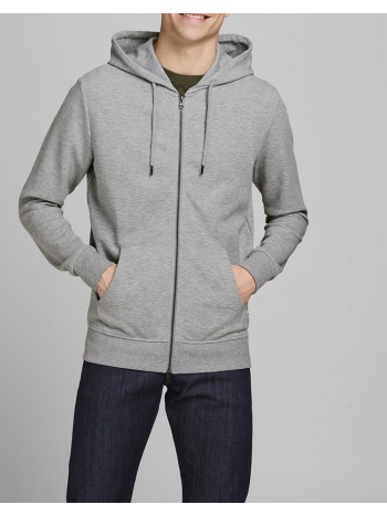 jack&jones ζακετα φουτερ jjebasic sweat zip hood noos