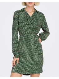 only onljenny dress 15300438-winter mosscool graphic darkgreen