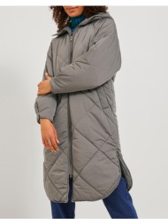 jjxx jxsienna quilted hood jacket 12236451-morel gray