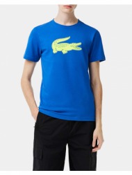 lacoste μπλουζα κμ tee-shirt 3th2042-etq blue