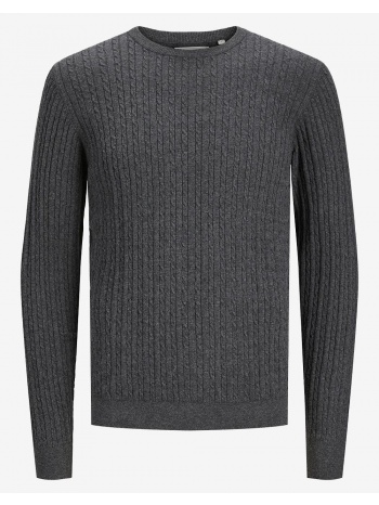 produkt pktori basic cable knit 12243198-dark grey melange σε προσφορά
