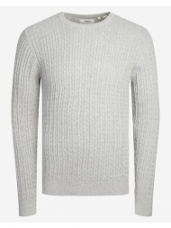 produkt pktori basic cable knit 12243198-light grey melange lightgray