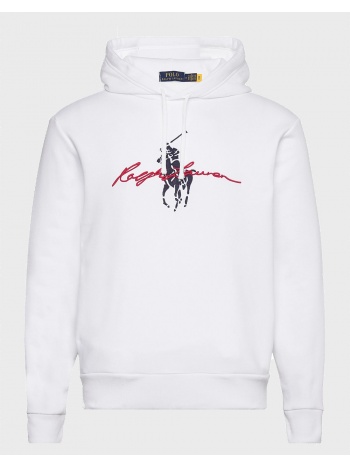 ralph lauren hoodie sweatshirt 710918000-001 white σε προσφορά