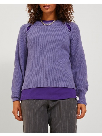 jjxx jxtilde crew neck knit 12239230-twilight purple purple σε προσφορά