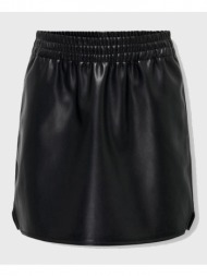 only kogblake faux lea pull-up skirt pnt 15304047-black black
