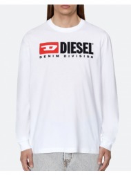 diesel t-just-div t-shirt a037680grai-100 white