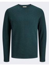 jack&jones jprblumiguel knit crew neck noos 12238557-green gables darkgreen