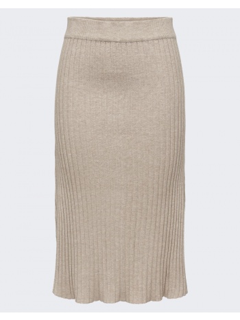 only onlfia skirt knt 15306834-weathered teakmelange biege σε προσφορά