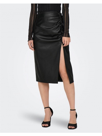 only onlmia faux leather long skirt otw 15304749-black black σε προσφορά