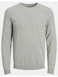 produkt pktbwo basic knit μπλουζα 12194859-light grey melange lightgray