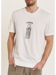 edward barras t-shirt mp-n-top-w23-002-179 offwhite
