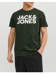 jack&jones t-shirt 12151955-mountain view darkgreen