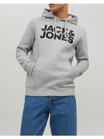 jack&jones μπλουζα φουτερ jjecorp logo sweat hood noos