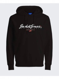 jack&jones jorsymbol sweat hood fst 12248905-black black