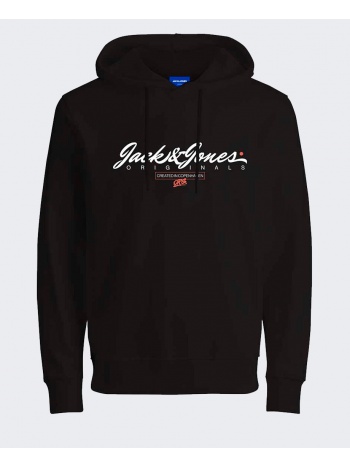 jack&jones jorsymbol sweat hood fst 12248905-black black σε προσφορά