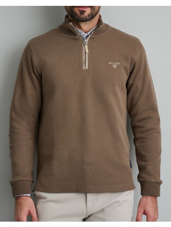 navy&green μπλουζα λουπετο 24ey.005/lz-brown grey brown