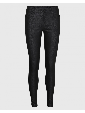 vero moda vmalia mr coated pants 10300478-blacksnake black σε προσφορά