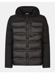 karl lagerfeld hooded jacket 505029-534596-990 black