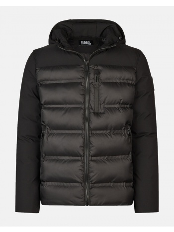 karl lagerfeld hooded jacket 505029-534596-990 black σε προσφορά