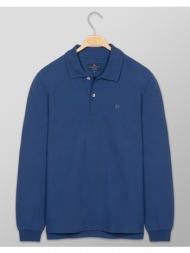 oxford company polo μπλουζα p217-pu50.29-29 indigo