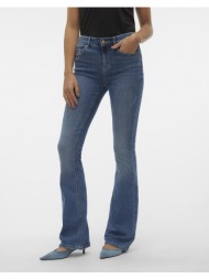 vero moda vmflash mr flared jeans li347 ga noos 10302478-medium blue denim denimblue