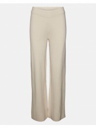 vero moda vmgoldneedle check/solid nw trousers 10276015-birch ecru