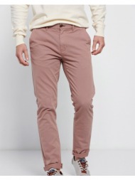 funky buddha essential comfort chino παντελόνι fbm007-001-02-dusty lightred