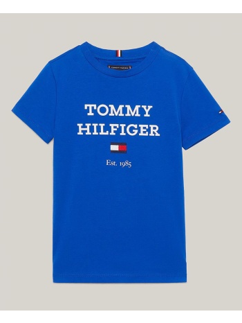 tommy hilfiger th logo tee kb0kb08671-18m-6y-c66 blue