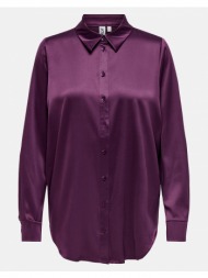only onlvictoria satin shirt nooswvn 15279352-italian plum darkpurple