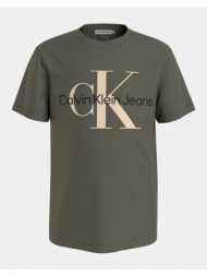 calvin klein ck monogram t-shirt iu0iu00460-8-16-ldy olive