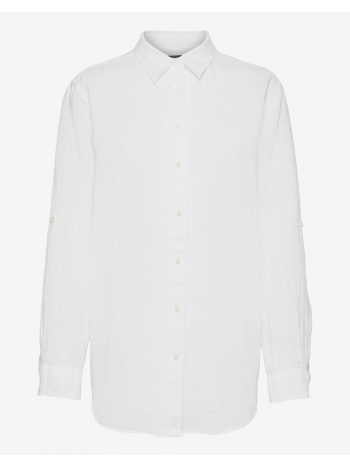 lauren ralph lauren tissue linen-shirt 200782777-001 white