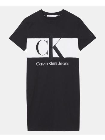 calvin klein blocking t-shirt dress j20j218862-beh black