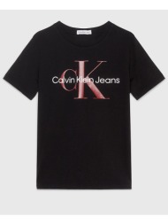 calvin klein ck monogram t-shirt iu0iu00460-8-16-beh jetblack