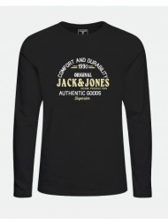 jack&jones jjminds tee crew neck jnr 12255262-black black