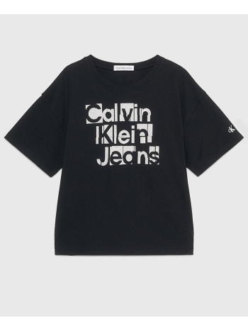 calvin klein metallic ckj boxy t-shirt ig0ig02340-8-16-beh σε προσφορά
