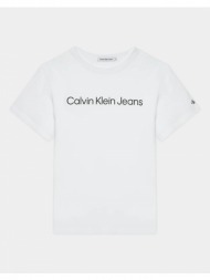 calvin klein inst. logo t-shirt iu0iu00599-8-16-yaf white