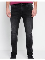 funky buddha τζιν παντελόνι tapered fit fbm007-072-02-anthracite darkslategrey