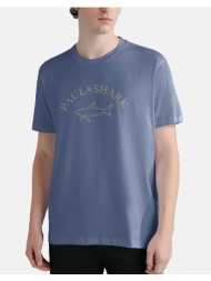 paul&shark men``s knitted t-shirt 24411032-3xl-6xl-71 steelblue