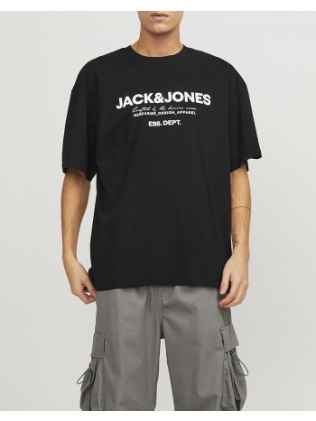 jack&jones jjgale tee ss o-neck ln 12247782-black black σε προσφορά