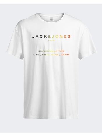 jack&jones jcoriot tee ss crew neck fst 12256771-white white