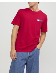 jack&jones jjecorp logo tee play o-neck noos 12233999-truered red