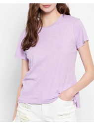 funky buddha essential t-shirt με στρογγυλή λαιμόκοψη fbl007-105-04-lavender lightpurple