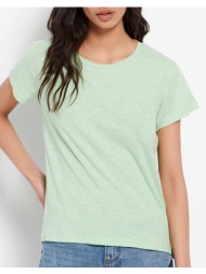 funky buddha essential t-shirt με στρογγυλή λαιμόκοψη fbl007-105-04-green lightgreen