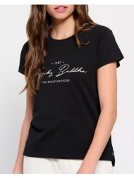 funky buddha t-shirt από οργανικό βαμβάκι με τύπωμα fbl007-114-04-black black